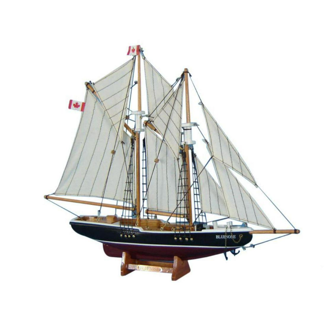Wooden Bluenose Model Sailboat Decoration (1 of 9)