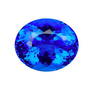 37.35ct. Cornflower Blue Oval Faceted Quartz Crystal