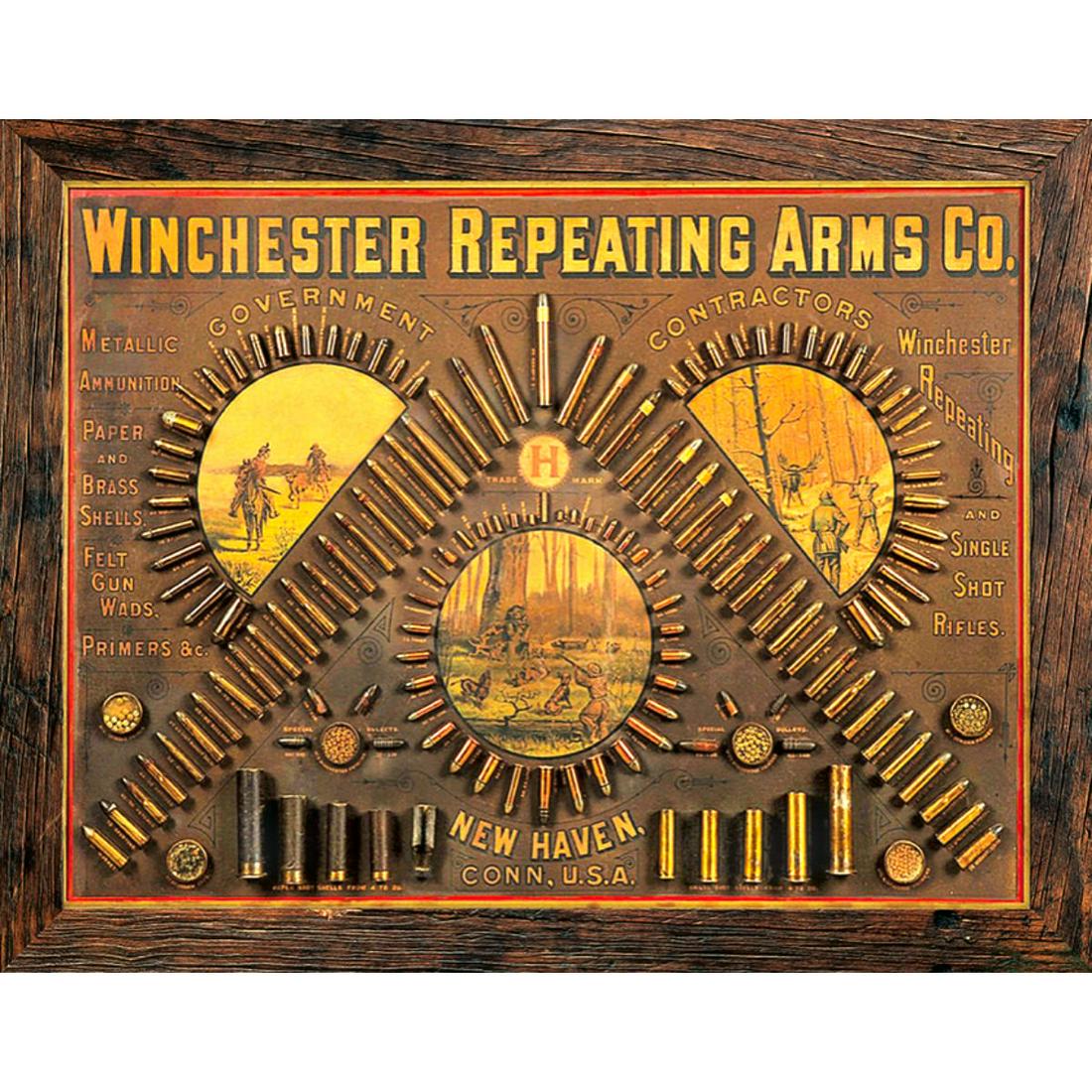 Winchester Metal Pub Bar Sign: Winchester metal pub bar sign. 12 1/2" X 16" with pre-drilled holes for mounting.
