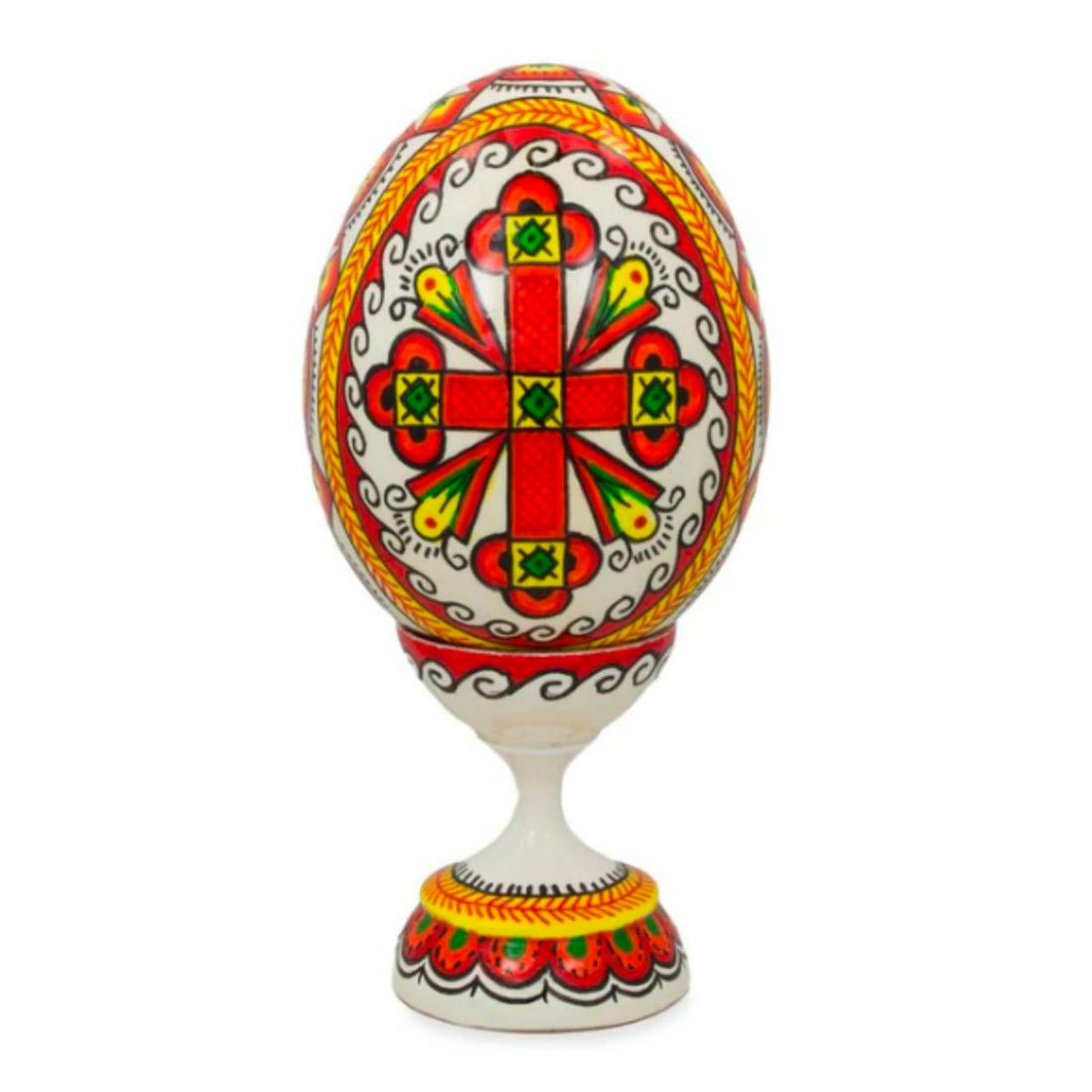 Ukrainian Cross Wooden Easter Egg (1 of 3)