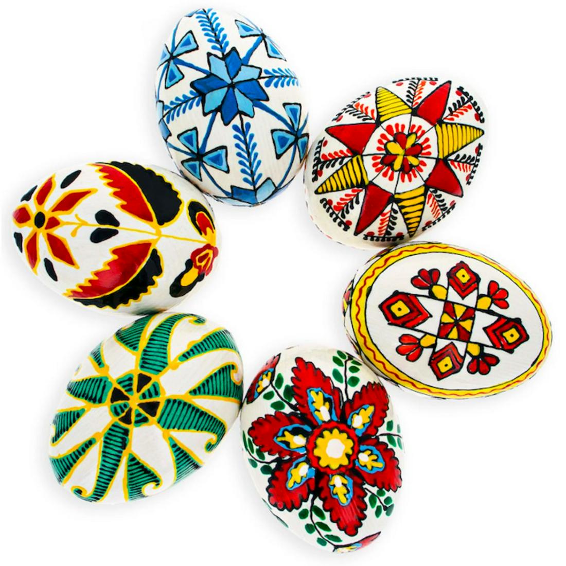 Handpainted Ukrainian Wooden Easter Eggs (1 of 4)