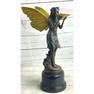 Art Nouveau Gilt Bronze Winged Fairy Sculpture