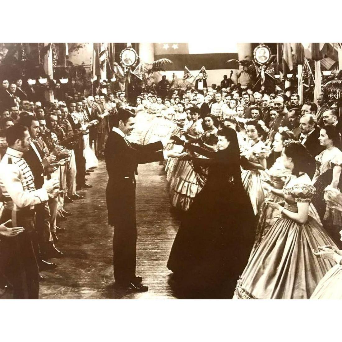 Gone With The Wind Photo Print: Movie still, The Virginia Reel scene from Gone With The Wind. Sepia-tone photo print, created in the early 1990's for The American Heritage Galleries. Printed on heavy cardstock. 11" X 14" in original