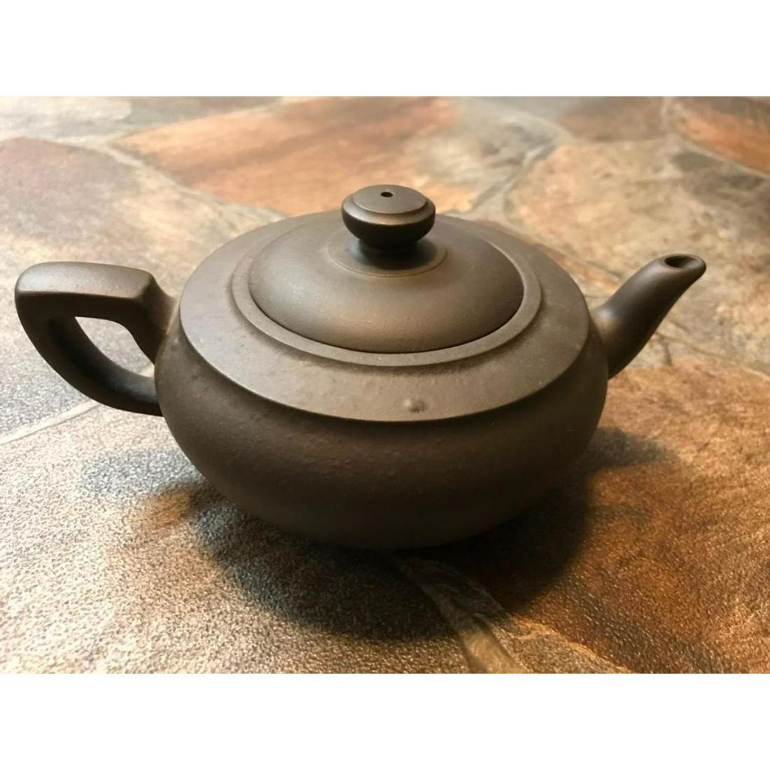 Chinese Black Yixing Zisha Clay Teapot (1 of 5)