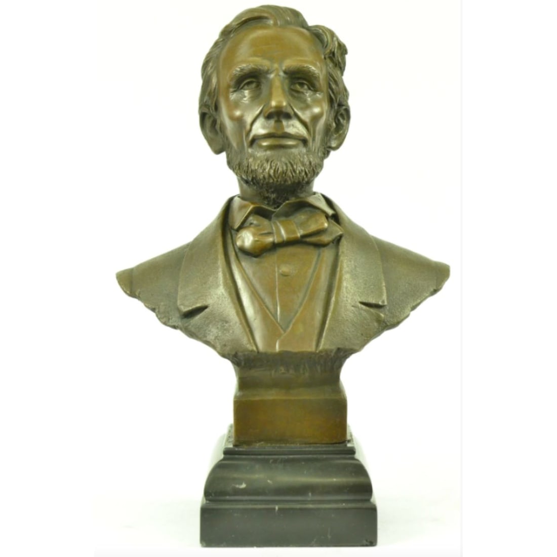 Abraham Lincoln Bronze Bust Sculpture Auction