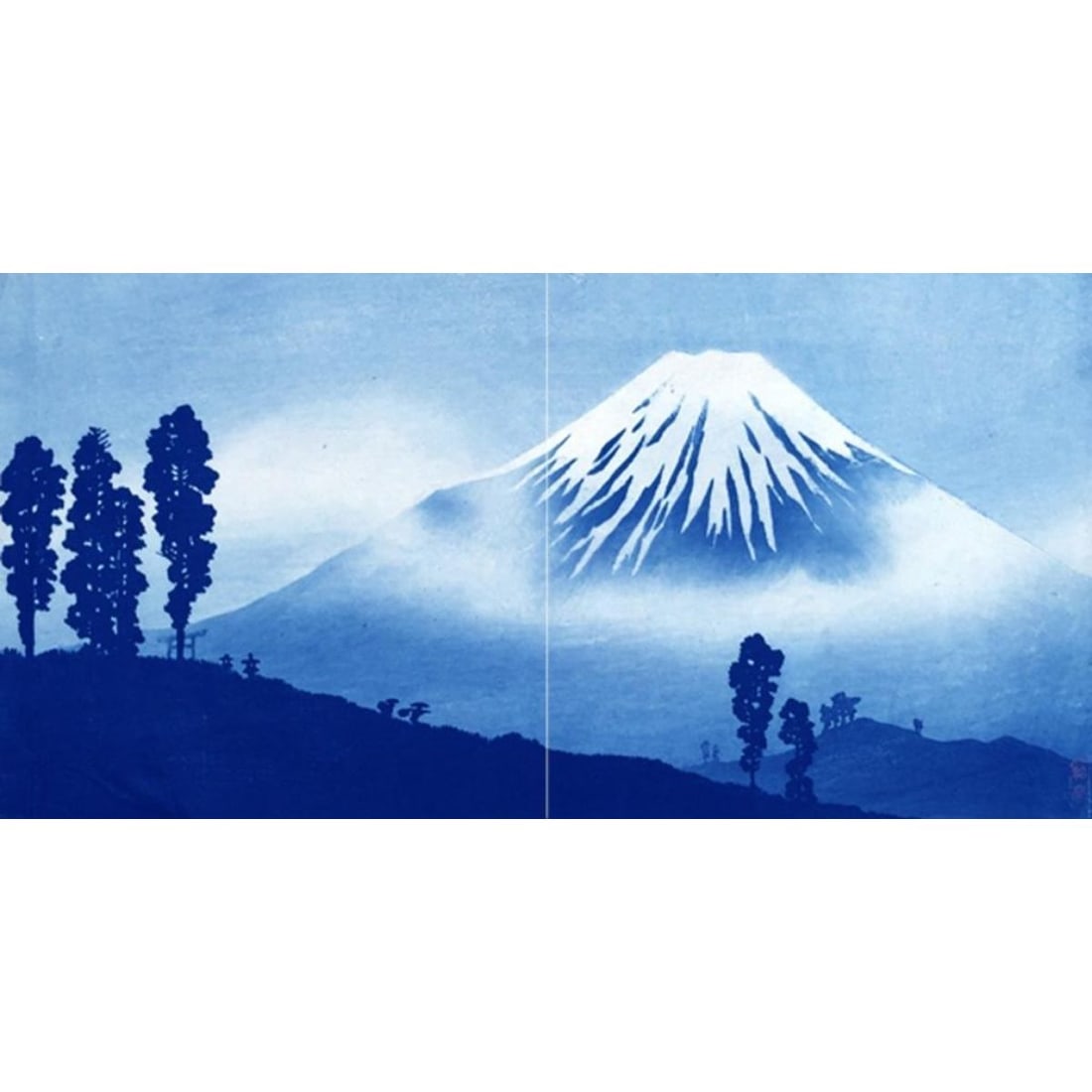 Japan's Mount Fuji Ceramic Art Tile Mural (1 of 1)