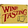 Wine Tasting Metal Pub Bar Sign