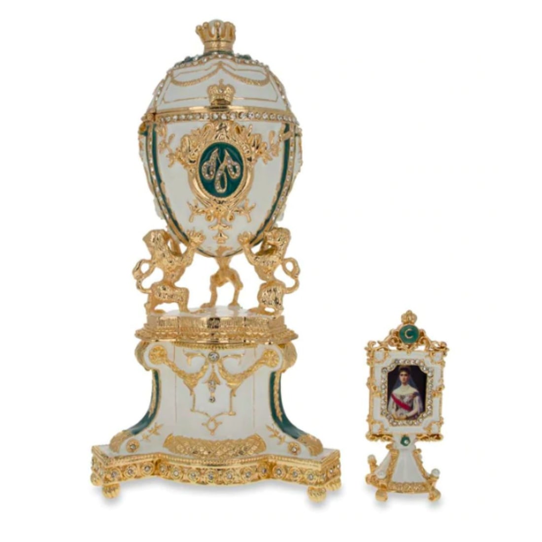 Royal Danish Music Box, Trinket Jewel Box Egg (1 of 4)