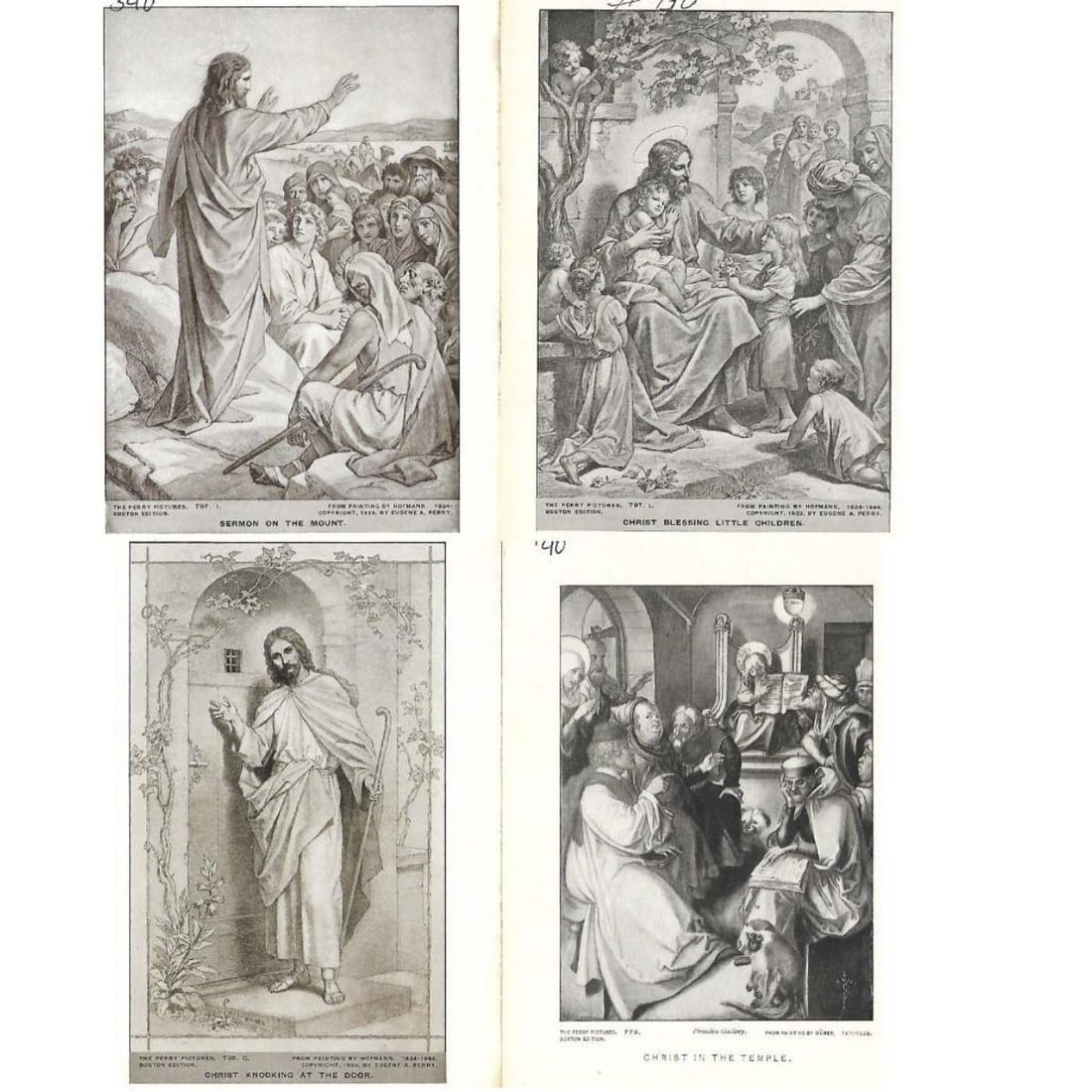 Group of Early 1900's Half Tone Prints, Christ's Ministry (1 of 5)