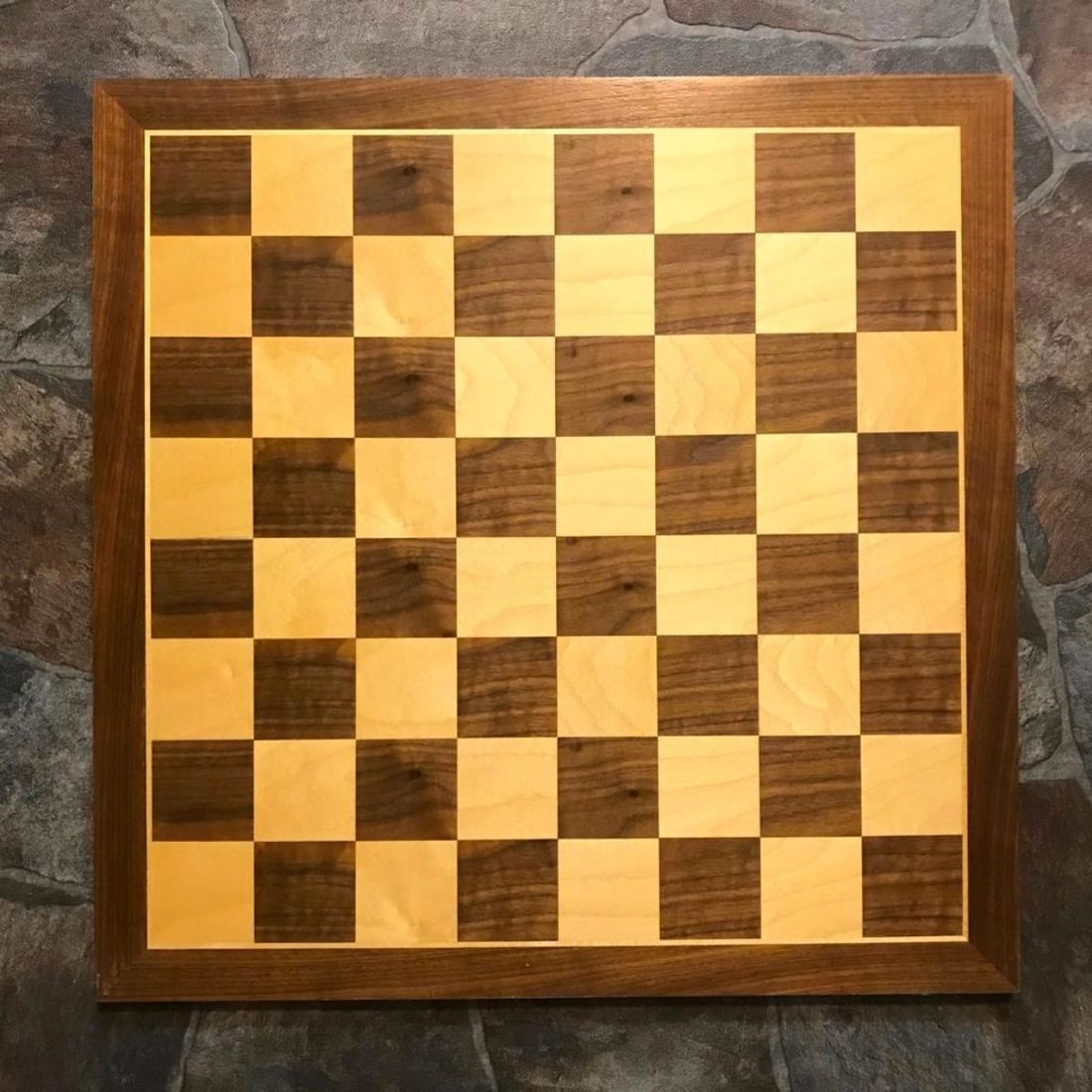 Vintage Rosewood Maple Inlaid Chess Board (1 of 5)