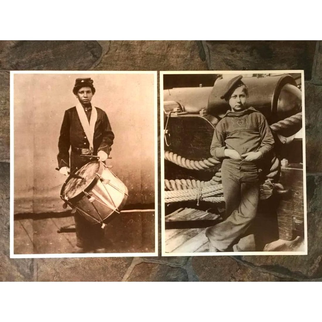 Civil War Children Sepia Tone Photo Prints (1 of 1)