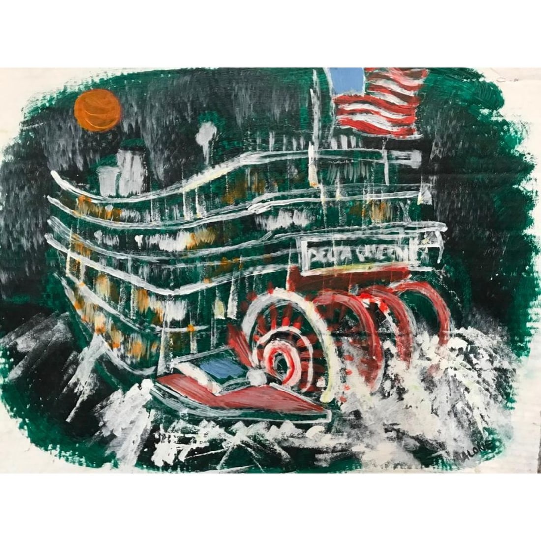 James Malone, Folk Art Painting, Delta Queen (1 of 4)