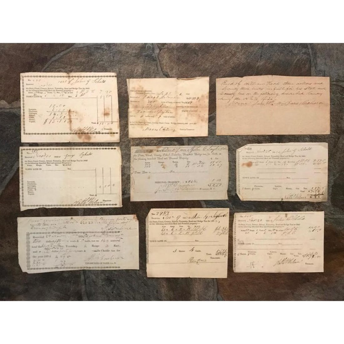 Group of 19th Century Tax Documents (1 of 5)
