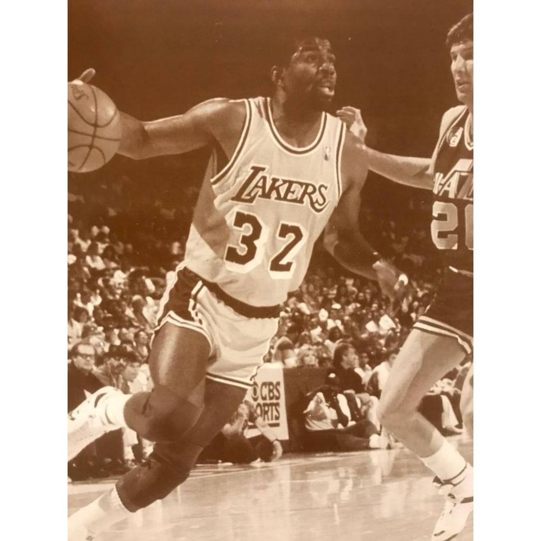 Vintage LA Lakers Basketball, Magic Johnson Photo Print (1 of 2)