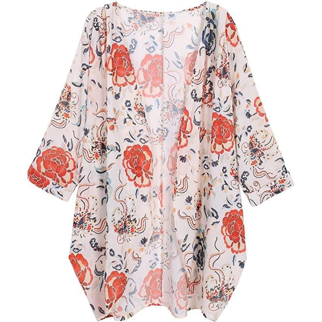 Nouveau Style Print Kimono Cape (1 of 5)