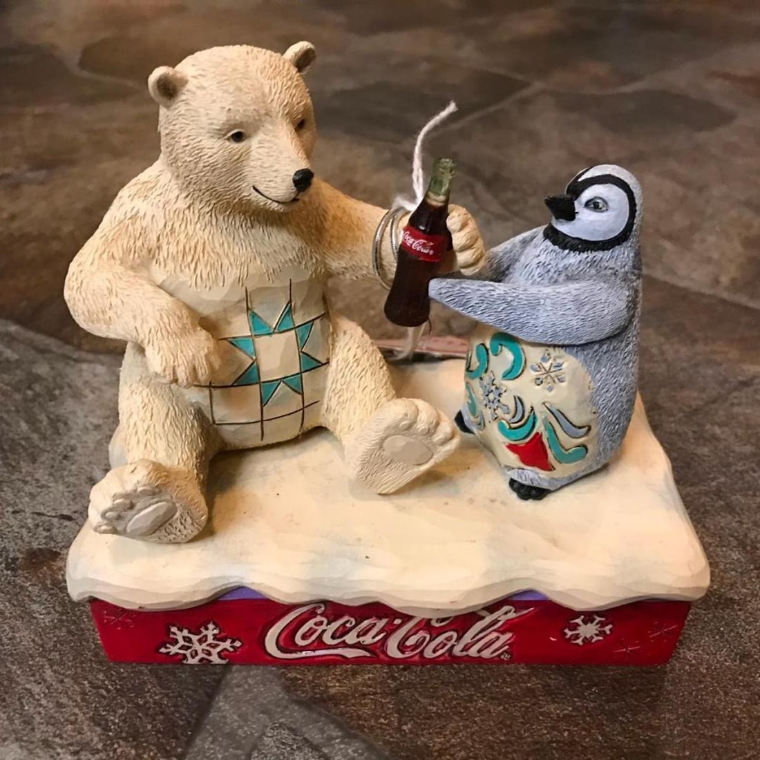 Retired Coca Cola Collectible, Polar Bear With Penquin (1 of 6)