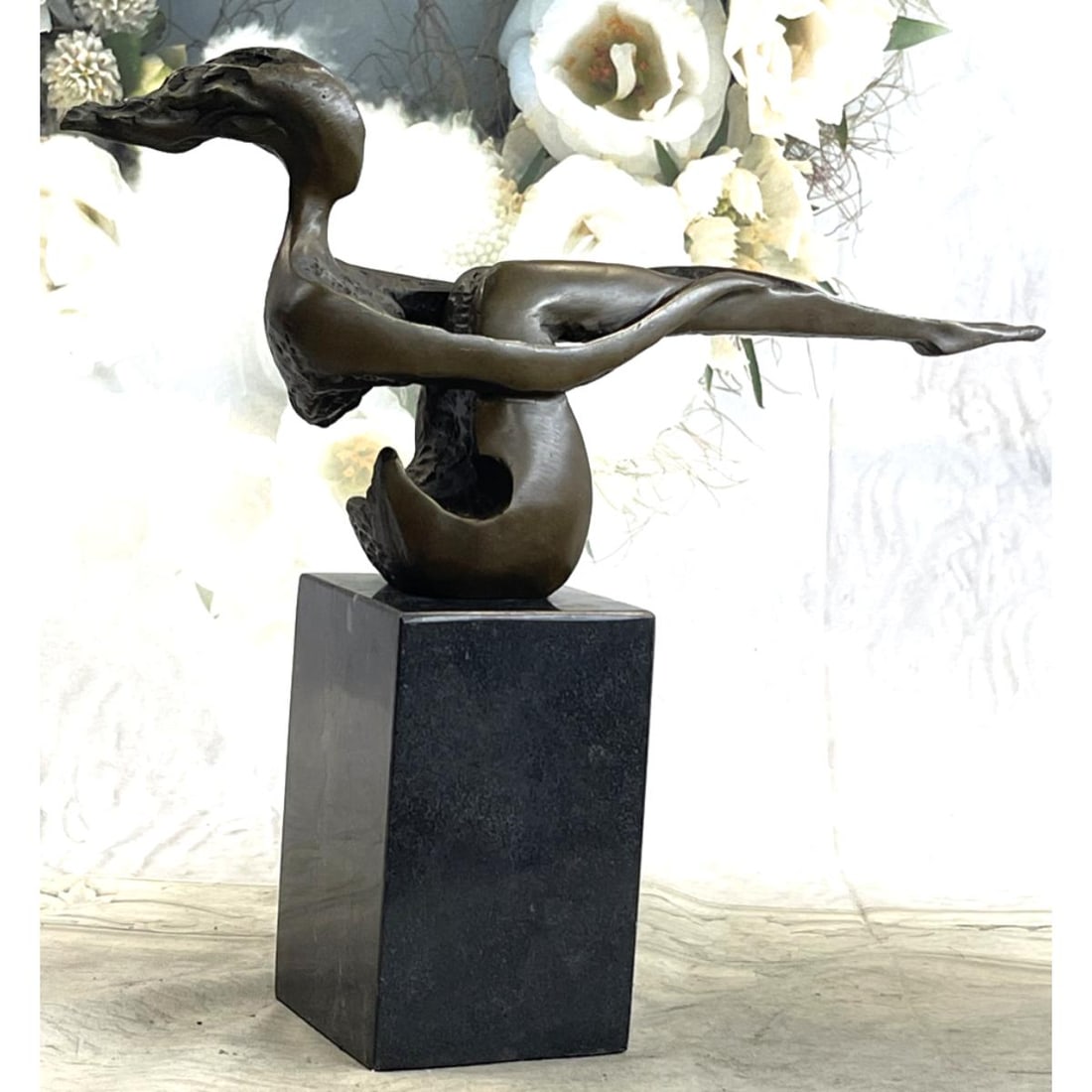 Abstract Woman In Pose Bronze Sculpture (1 of 8)