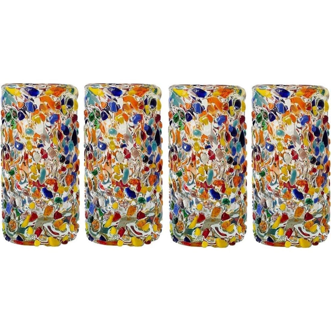 Set of Mexican Hand Blown Tequila Glasses (1 of 4)