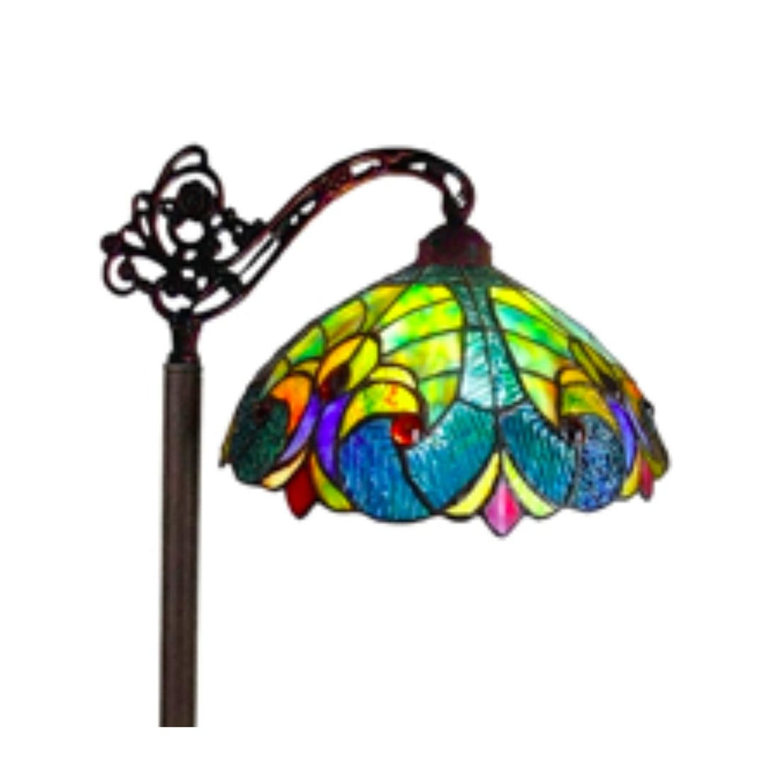 Victorian Style Stained Art Glass Floor Lamp (1 of 4)