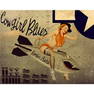 World War II Cowgirl Blues Metal Pub Bar Sign