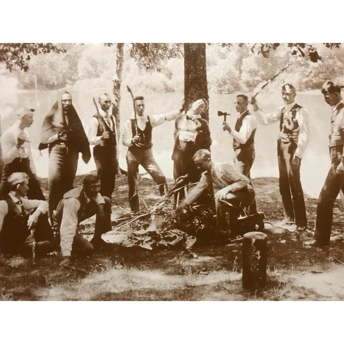 1890's Men Portraying "Wild Indians" Photo Print (1 of 2)