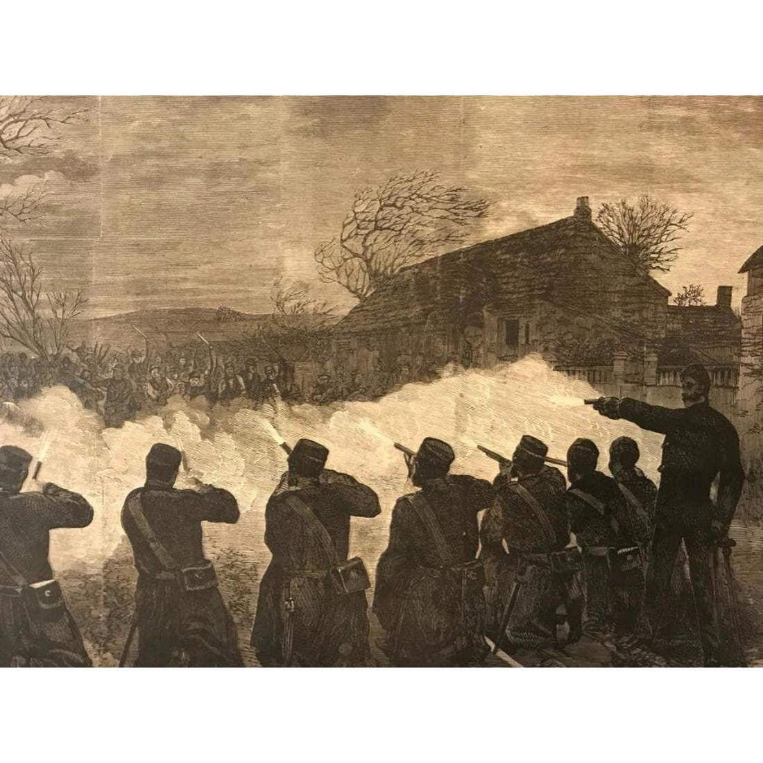 19thc Engraving, Ireland, Fenian Uprising 1867 (1 of 2)