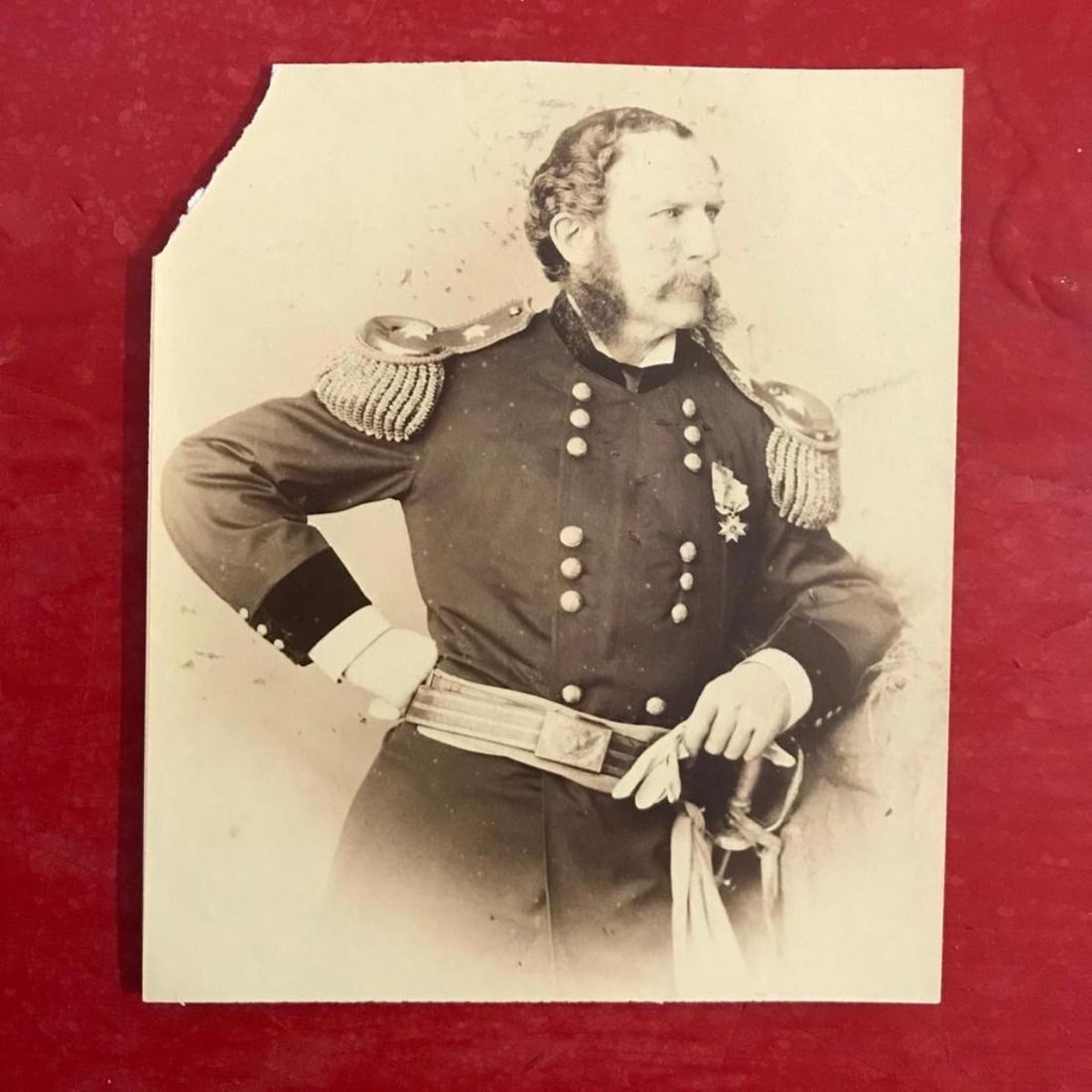 Civil War Union Brigadier General Crawford Cabinet Card (1 of 3)