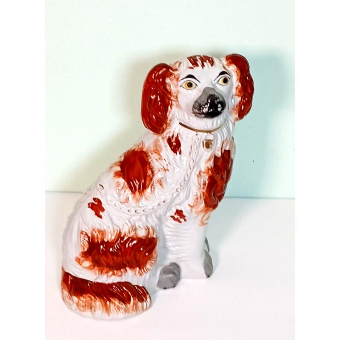 Antique Staffordshire Spaniel Dog (1 of 5)