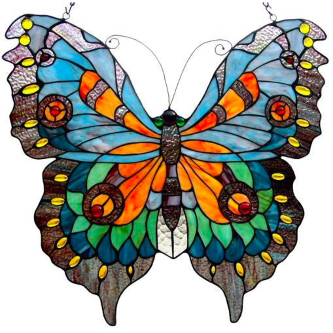 Butterfly Stained Art Glass Hanging Panel (1 of 3)