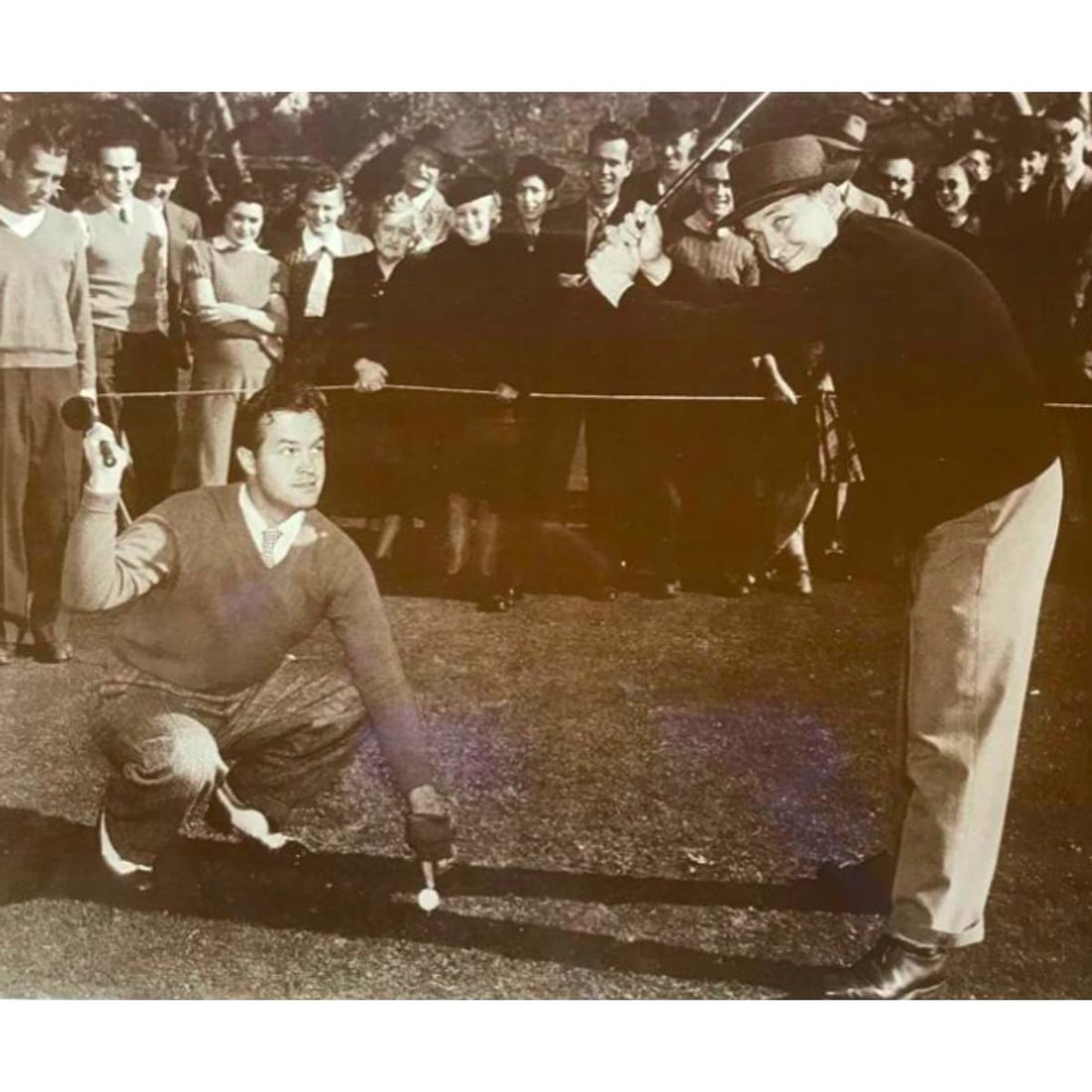 Bob Hope, Bing Crosby Playing Golf Photo Print (1 of 2)