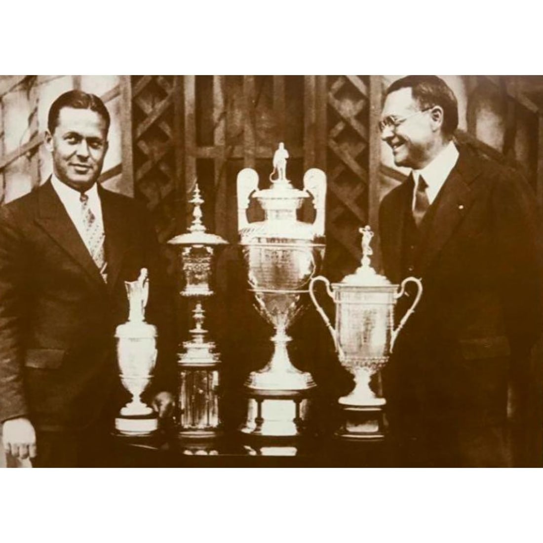 Bobby Jones, Golfing, Sepia Photo Print (1 of 2)