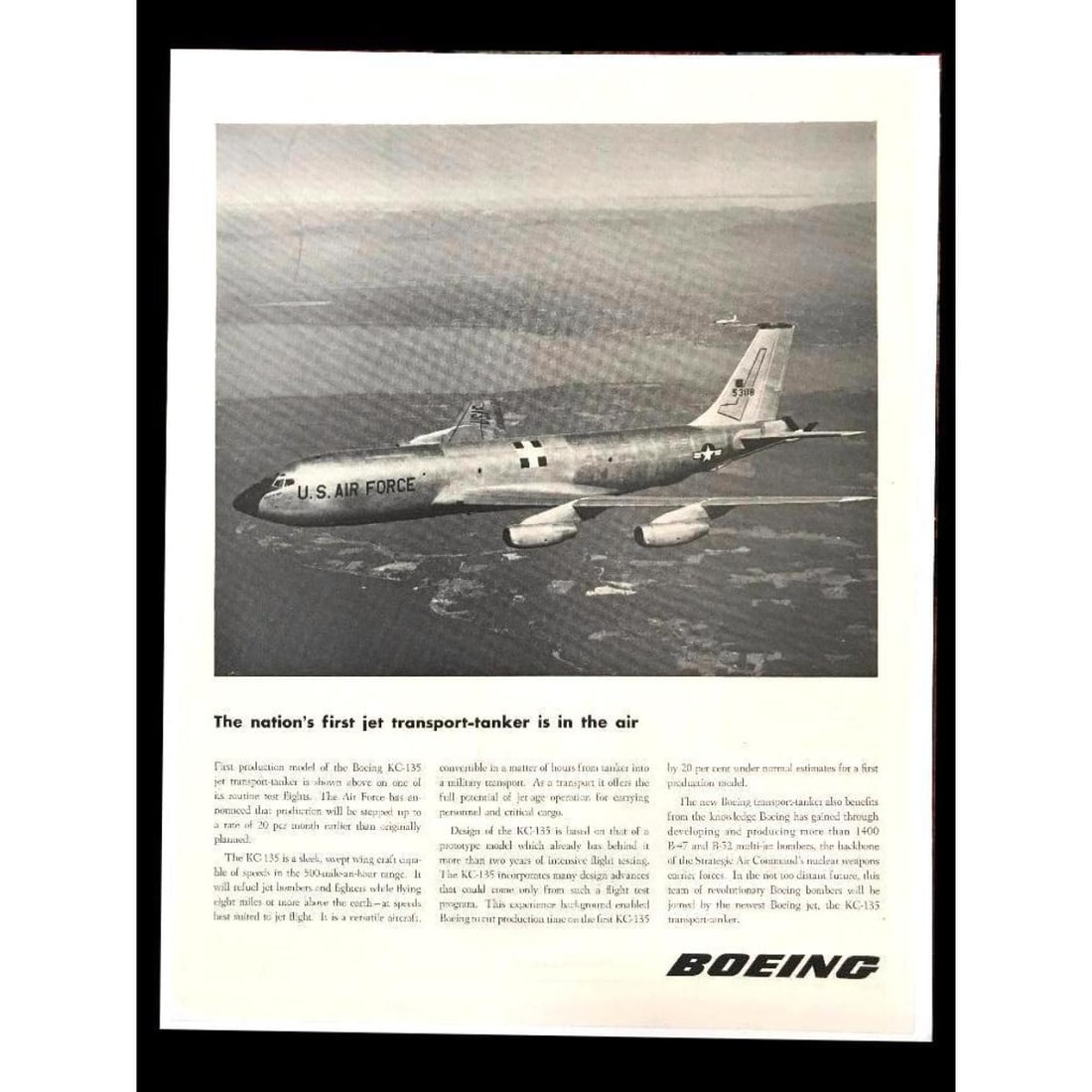 1956 Boeing Jet Magazine Ad (1 of 1)