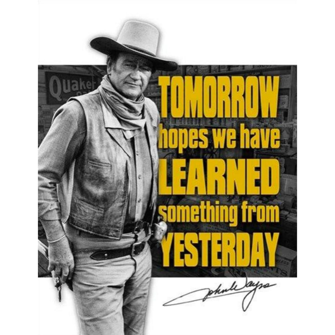 John Wayne Metal Pub Bar Sign (1 of 1)