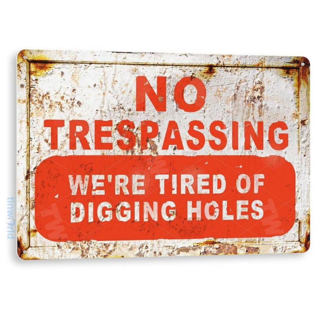 No Trespassing Metal Pub Bar Sign (1 of 1)