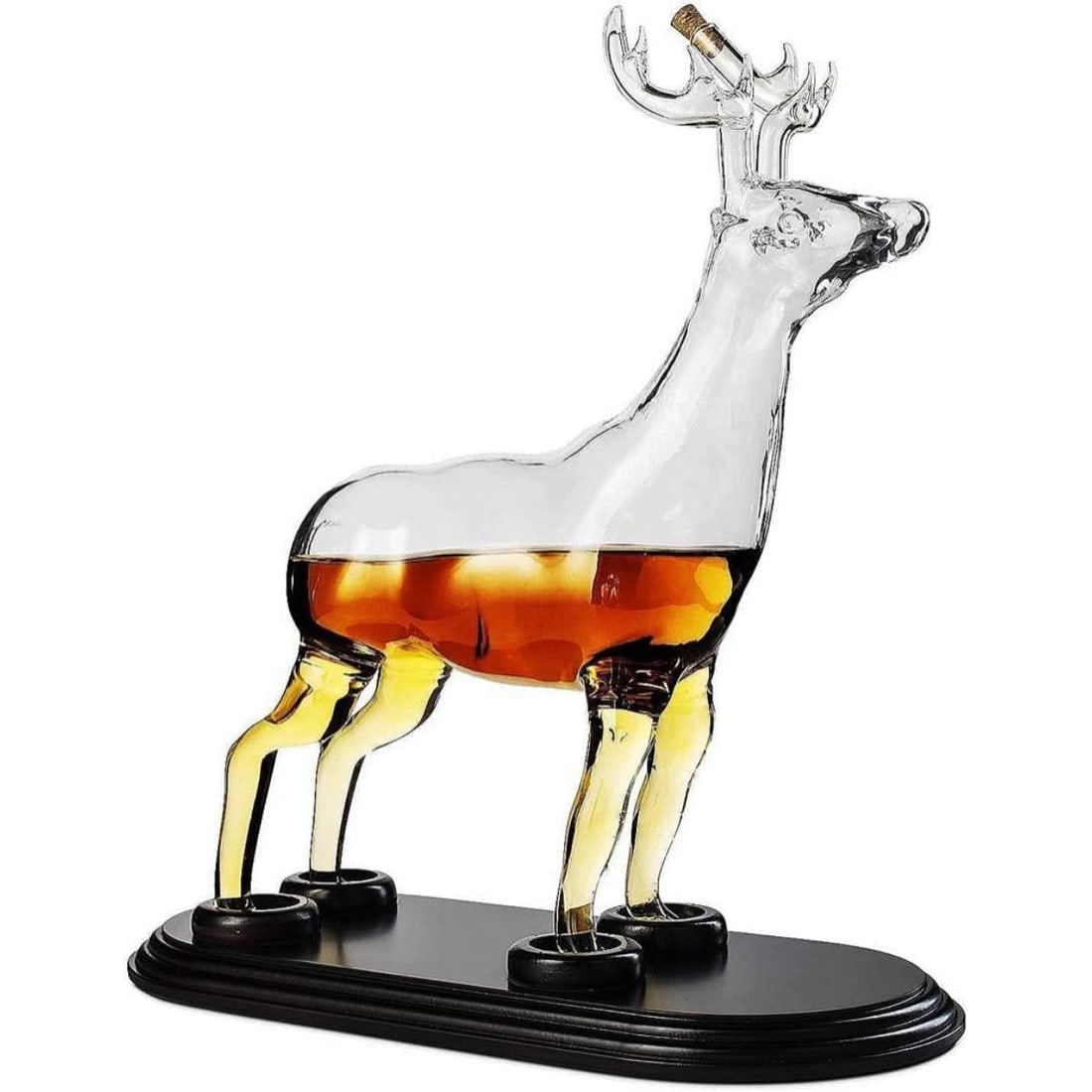 Deer Stag Glass Liquor Decanter (1 of 5)