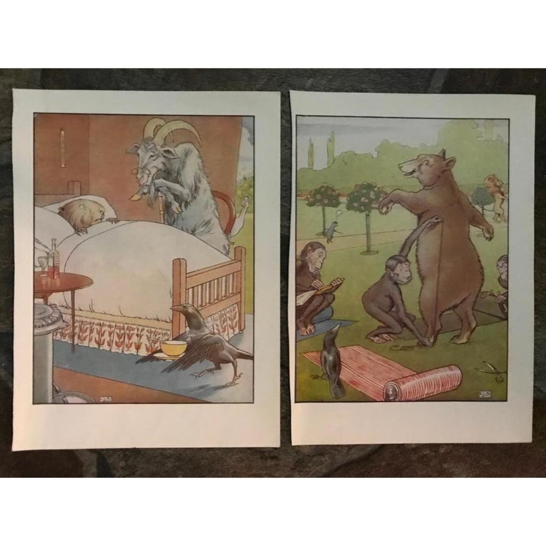 Pair of 1930s Children's Book Illustrations (1 of 3)