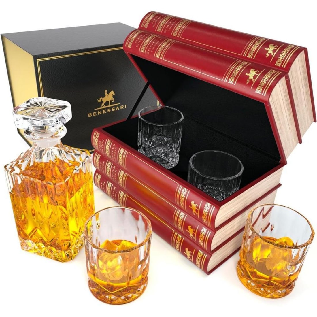 Library Books Hidden Decanter Set (1 of 5)