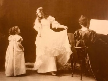 Victorian Dancing Lesson Photo Print