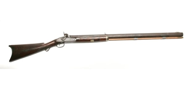 19thc W Billinghurst Percussion Target 54 cal. Rifle