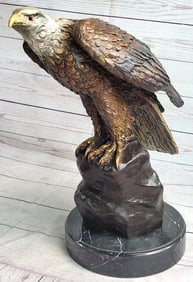 American Majestic Bald Eagle Bronze Sculpture