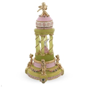 Colonnade Royal Russian Faberge Inspired Music Box Egg
