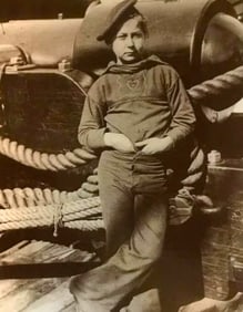 19thc Young Naval Recruit Photo Print