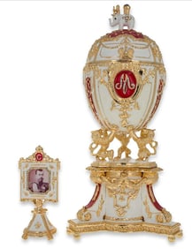 Royal Danish Jubilee Music Box Egg