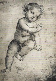 Early 1900's Half Tone Print, Christ Child