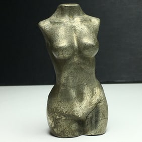 Pyrite Carved Classical Female Torso