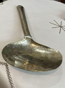 Alpaca Silver Clam Shell Serving Spoon