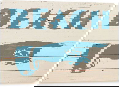 Beach Decorative Metal Sign