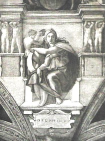Early 1900's Half-tone Print, #297 Delphic Sibyl