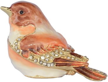 Little Robin Bird Trinket Jewel Box