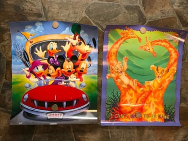 Vintage Disney Posters, Lion King, Mickey Mouse